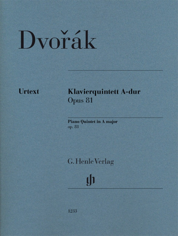Dvorak: Piano Quintet in A Major Op 81 - Set of Parts