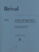 Breval: Sonata in C Major, Op. 40 No. 1 for Cello & Piano