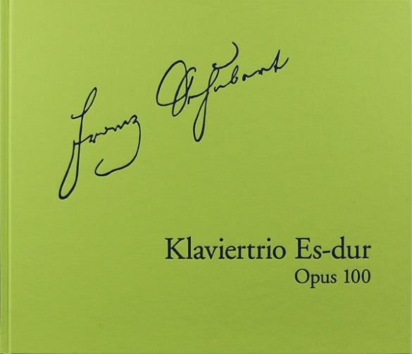 Schubert: Piano Trio in E-flat Major Op 100 D 929 Facsimile