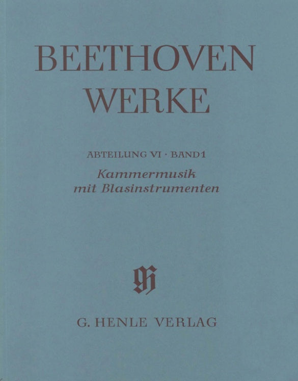 Beethoven: Chamber Music with Winds Volume 1 Full Score