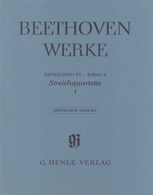 Beethoven: String Quartets Op 18 Nos 1-6 Op 14 No 1 Full Score