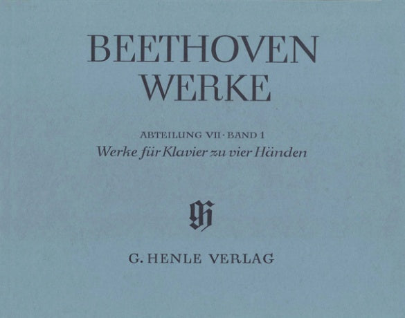 Beethoven: Works for Piano Duet Full Score
