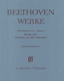 Beethoven: Works for Piano Four Hands Full Score