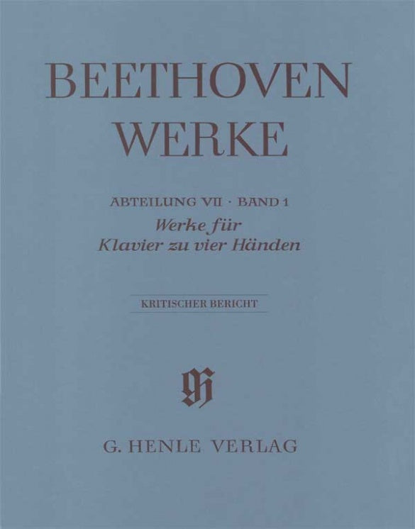 Beethoven: Works for Piano Four Hands Full Score
