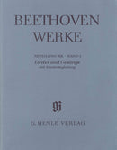 Beethoven: Songs with Piano Accompaniment Full Score