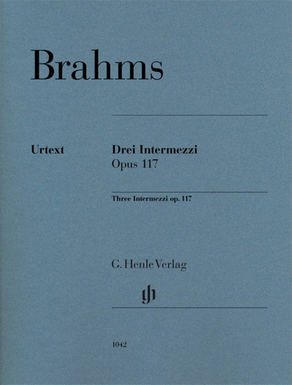 Brahms: 3 Intermezzi Op 117 Piano Solo