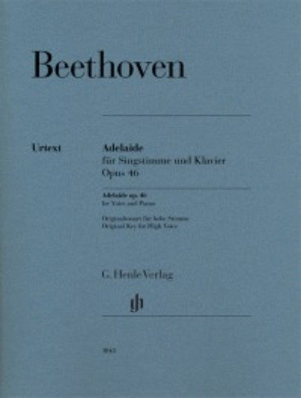 Beethoven: Adelaide Op 46 High Voice & Piano