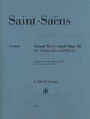 Saint-Saëns: Sonata No 1 in C Minor for Cello & Piano Op 32