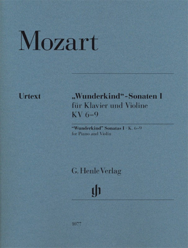 Mozart: Wunderkind Sonatas Violin Vol 1 K 6-9 for Violin & Piano