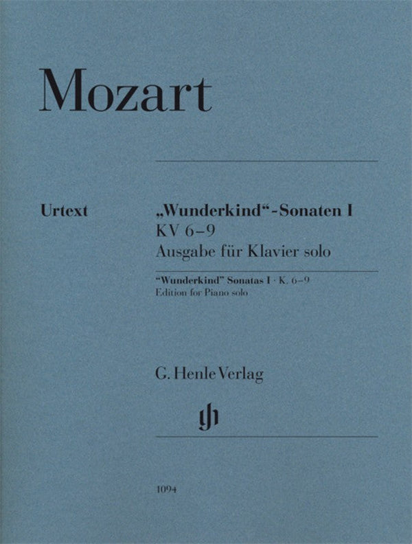 Mozart: Wunderkind Sonatas for Piano Volume 1 K 6-9