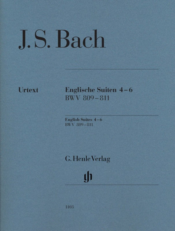 Bach: English Suites 4-6 BWV 809-811 (Without Fingering)