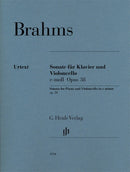 Brahms: Cello Sonata in E Minor Op 38 Cello & Piano