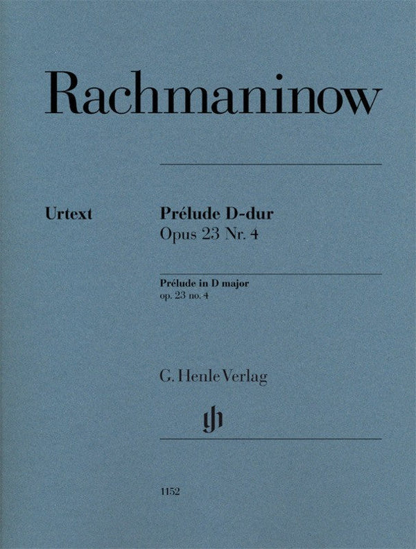 Rachmaninoff: Prelude in D Major Op 23 No 4 Piano Solo