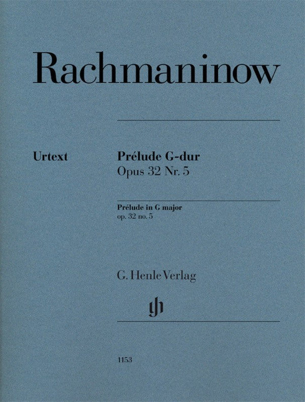 Rachmaninoff: Prelude in G Major Op 32 No 5 Piano Solo