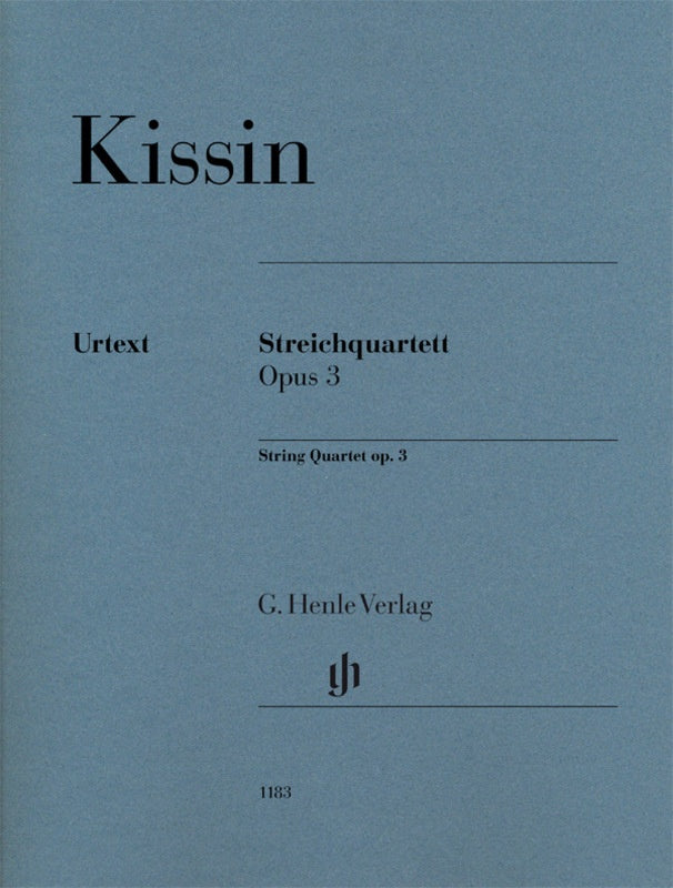 Kissin: String Quartet Op 3 - Set of Parts