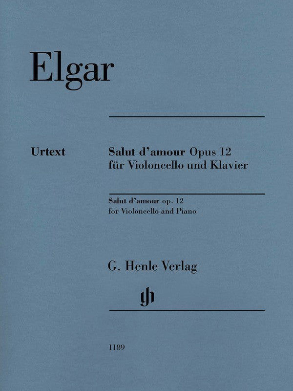 Elgar: Salut d Amour Op 12 for Cello & Piano