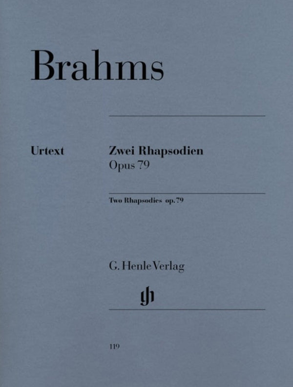 Brahms: 2 Rhapsodies Op 79 Piano Solo