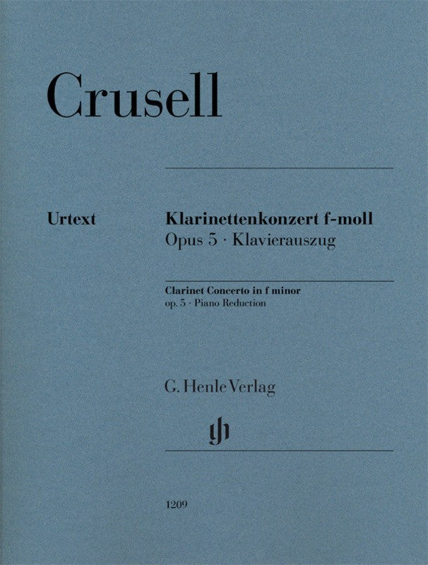 Crusell: Clarinet Concerto in F Minor Op 5 Clarinet & Piano