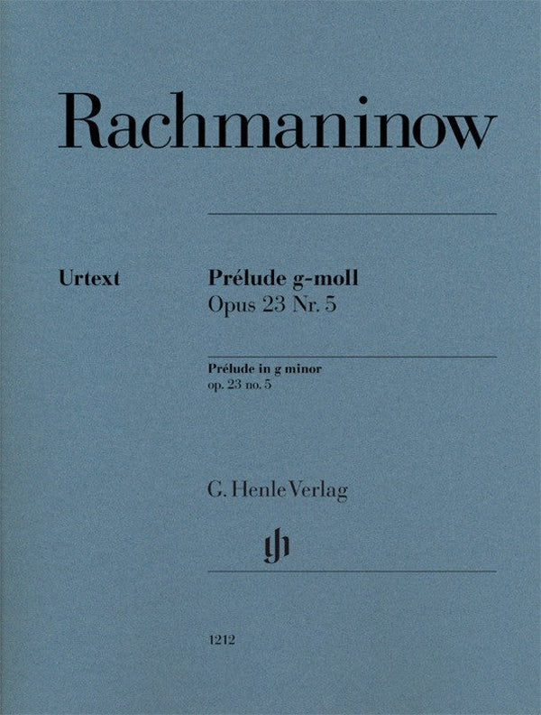 Rachmaninoff: Prelude in G Minor Op 23 No 5 Piano Solo