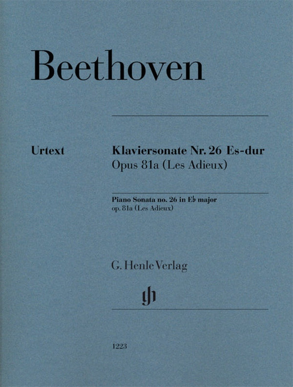 Beethoven: Piano Sonata No 26 in Eb Major Op 81a Les Adieux