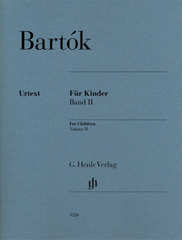 Bartok: Bartok For Children Volume II Piano Solo