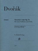 Dvorak: Terzetto C major op. 74 for two Violins & Viola