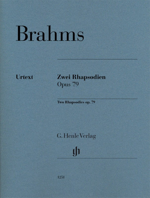 Brahms: Two Rhapsodies Op 79 Piano Solo