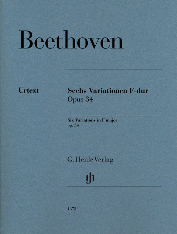 Beethoven: Six Variations in F Major Op 34 Piano Solo