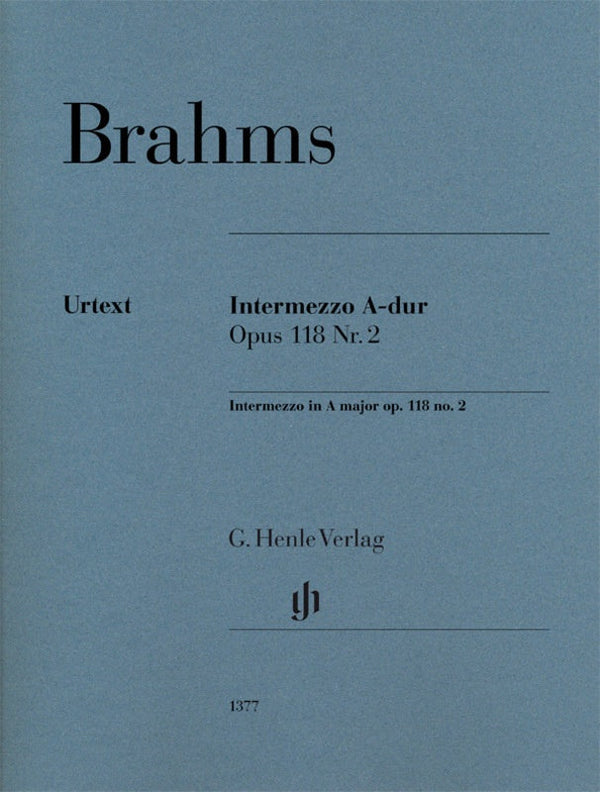 Brahms: Intermezzo in A Major Op 118 No 2 Piano Solo