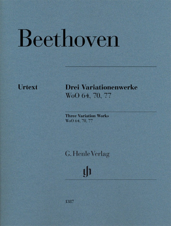 Beethoven: Three Variation Works WoO 70 64 77 Piano