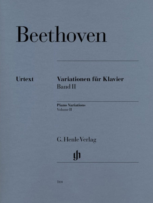 Beethoven: Variations for Piano Volume II