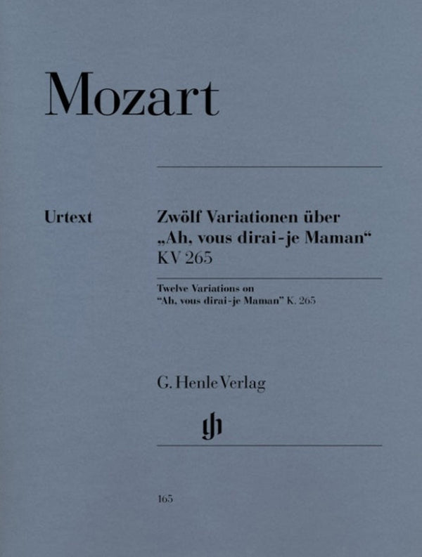 Mozart: 12 Variations on "Ah, vous dirai-je Maman" K. 265 Piano Solo