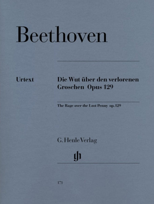 Beethoven: Rage over the Lost Penny Op 129 Piano Solo