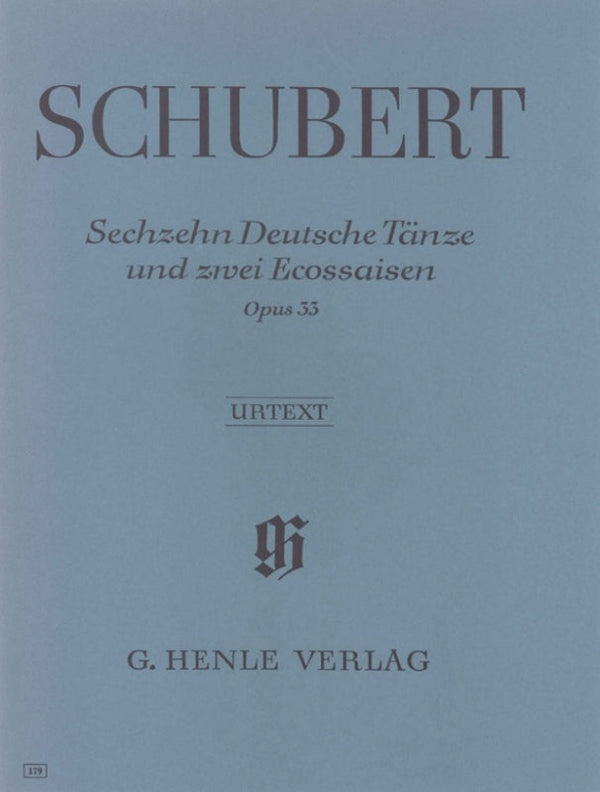 Schubert: 16 German Dances & 2 Ecossaises Op 33 D 783 Piano