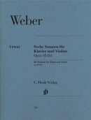 Weber: 6 Violin Sonatas Op 10b for Violin & Piano