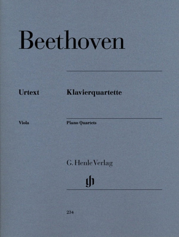 Beethoven: Piano Quartets Score & Parts