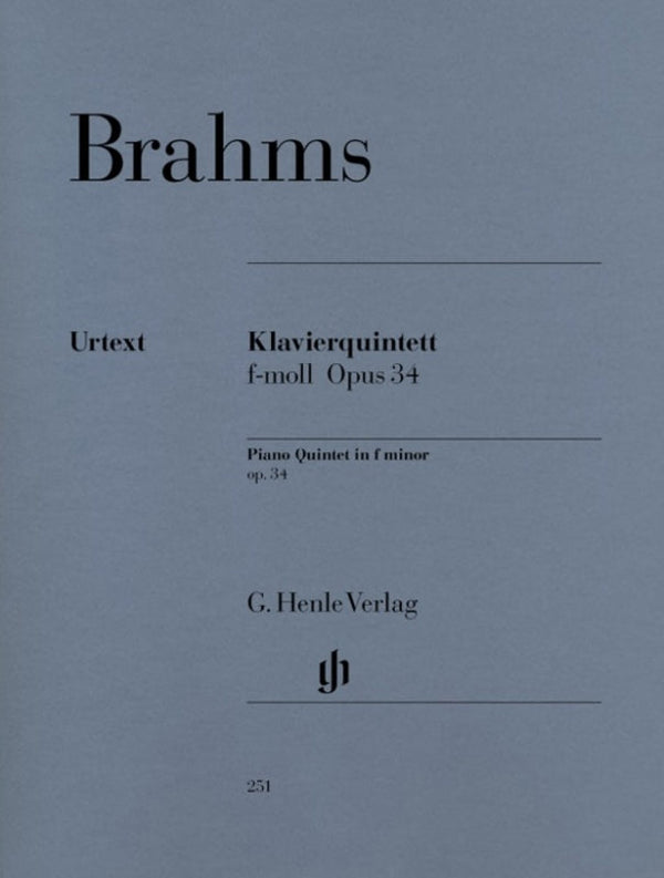 Brahms: Piano Quintet in F Minor Op 34