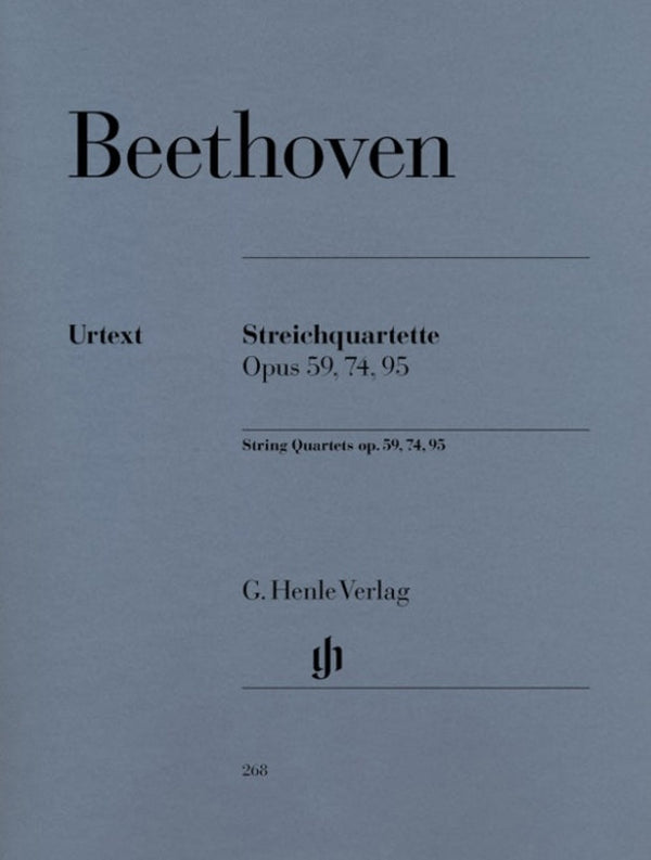 Beethoven: String Quartets Op 59 74 & 95