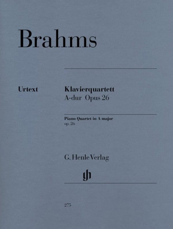 Brahms: Piano Quartet in A Major Op 26