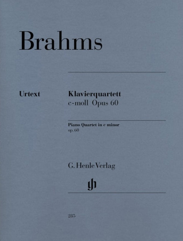 Brahms: Piano Quartet in C Minor Op 60 Score & Parts