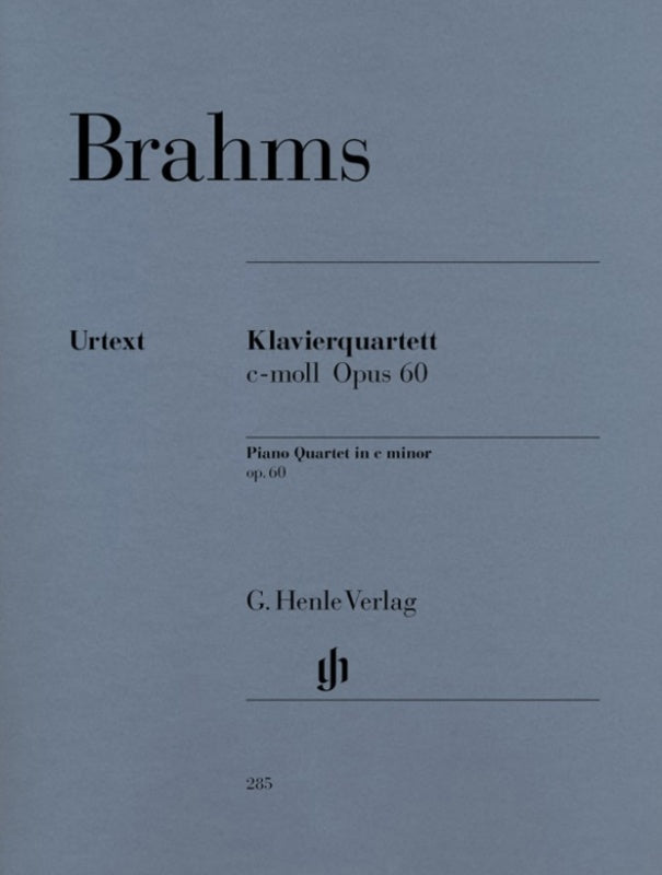 Brahms: Piano Quartet in C Minor Op 60 Score & Parts