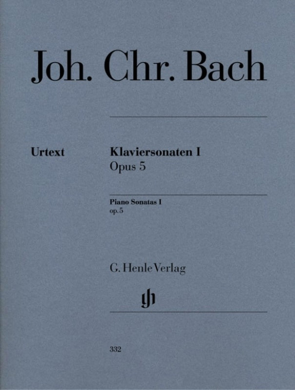 J.C Bach: Piano Sonatas Op 5 Volume 1