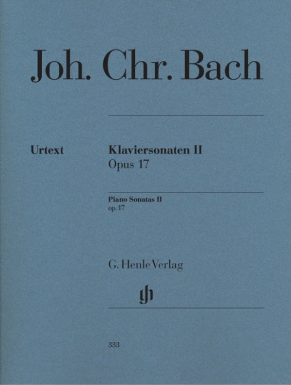 J.C Bach: Piano Sonatas Op 17 Volume 2