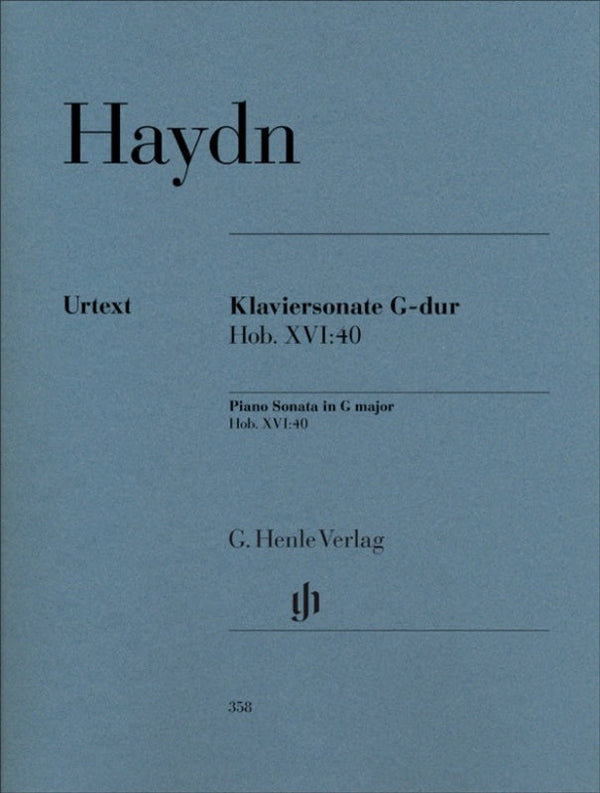 Haydn: Piano Sonata in G Major Hob XVI:40