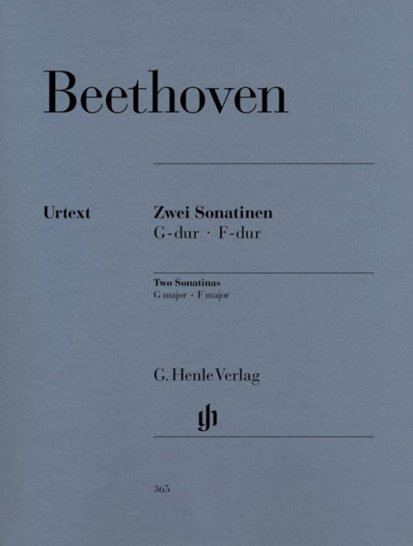 Beethoven: 2 Sonatinas for Piano F Major & G Major Anh 5