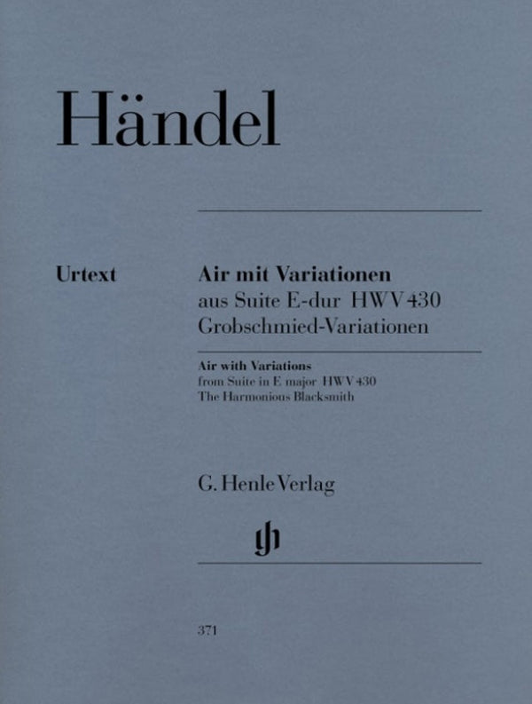 Handel: Air with Variations Harmonious Blacksmith Piano