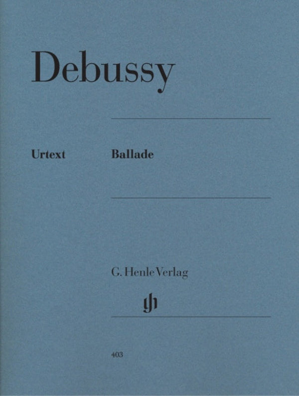 Debussy: Ballade Piano Solo