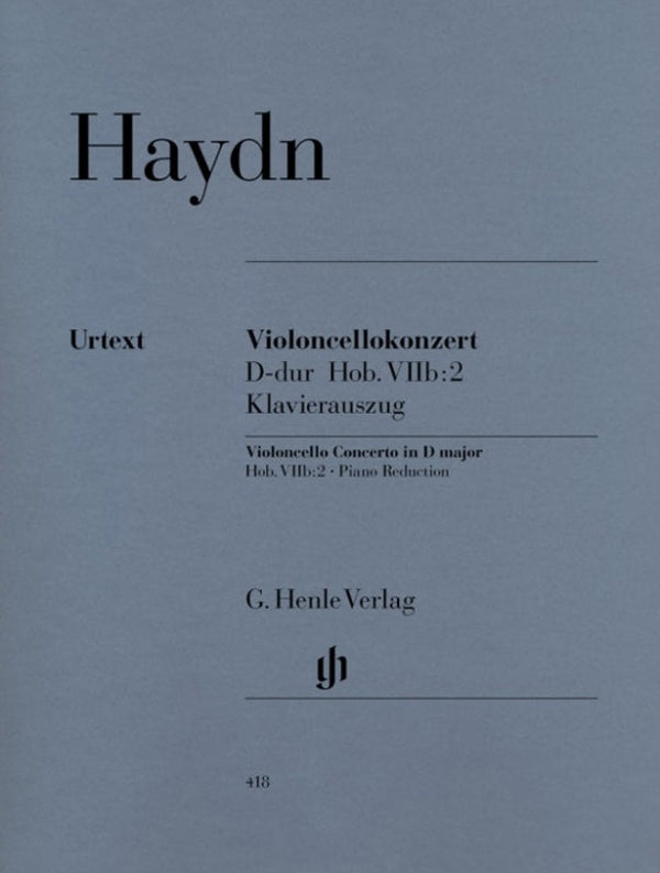Haydn: Concerto for Cello in D Major Hob VIIb:2 Cello/Piano