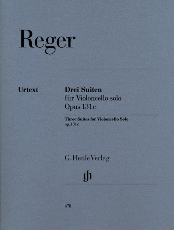 Reger: Three Suites for Cello solo Op 131c