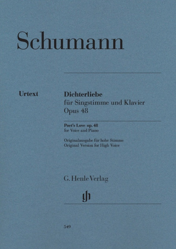 Schumann: Dichterliebe Op 48 for High Voice & Piano